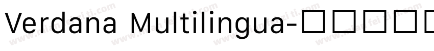 Verdana Multilingua字体转换